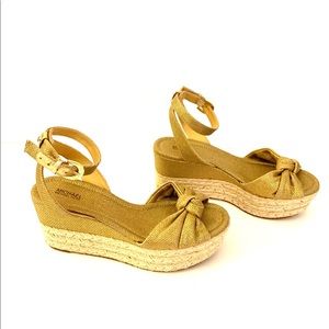 Michael Kors Straw Platform Sandals!